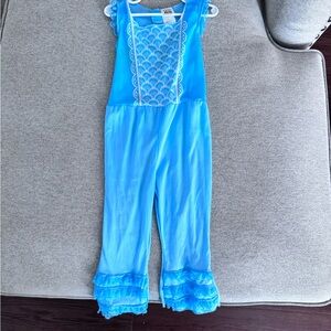 Bo Peep Blue Lace Trim Jumpsuit